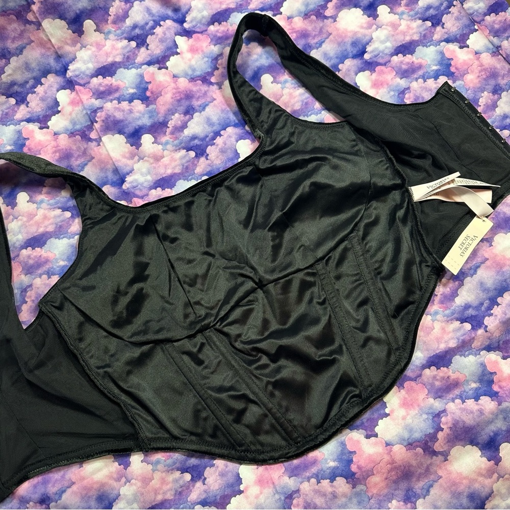 VS • Very Sexy Star Struck Shine Velvet Corset Bra Top - Picture 6 of 13